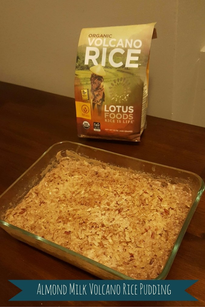 Volcano Rice Packge Almond Milk Volcano Rice Pudding | I Crashed The Web