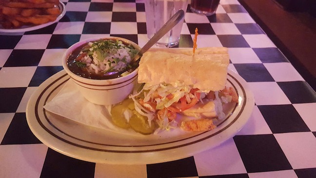 crawfish po boy and gumbo