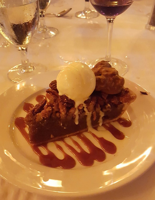 pecan pie and wine