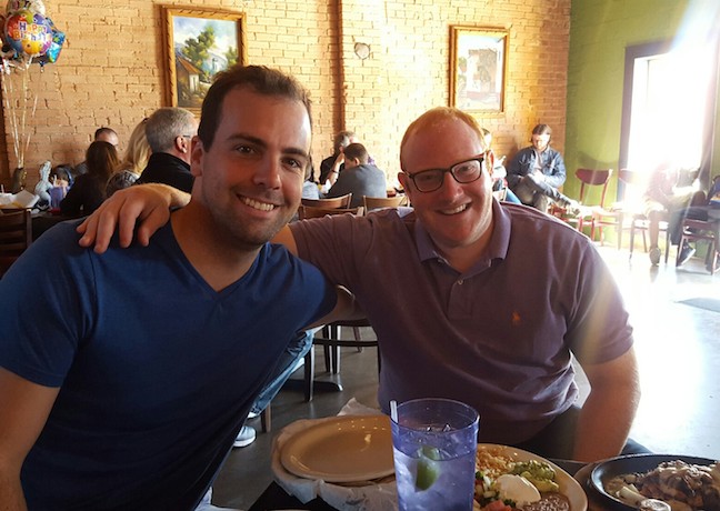 jared and brian and their mexican food