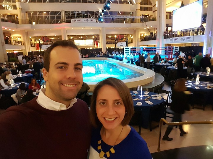 B and I at the event