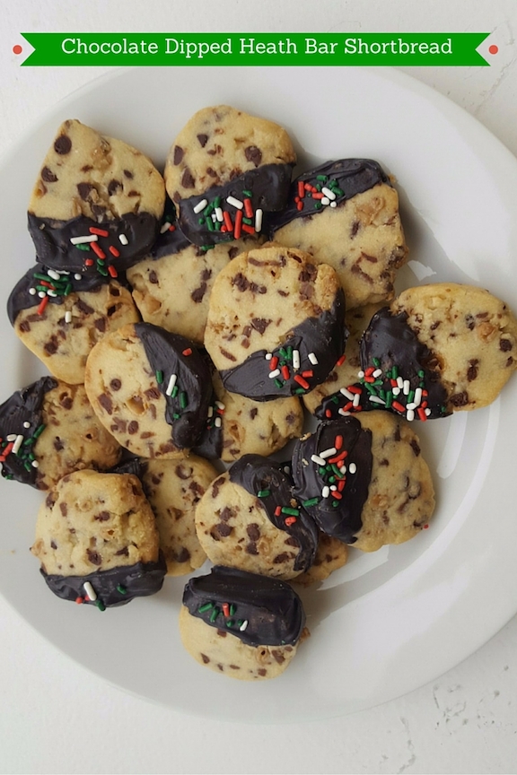 Chocolate Dipped Heath Bar Chip Shortbread-icrashedtheweb