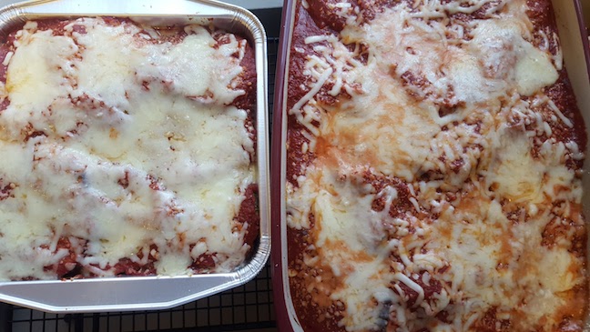 baking eggplant parm!