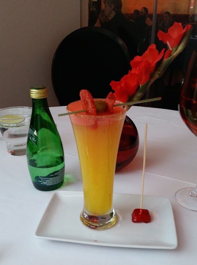 a mescal mixed drink. how gorgeous is it?!