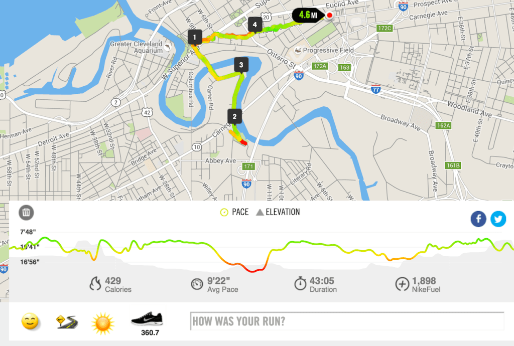 Some fun details of my run