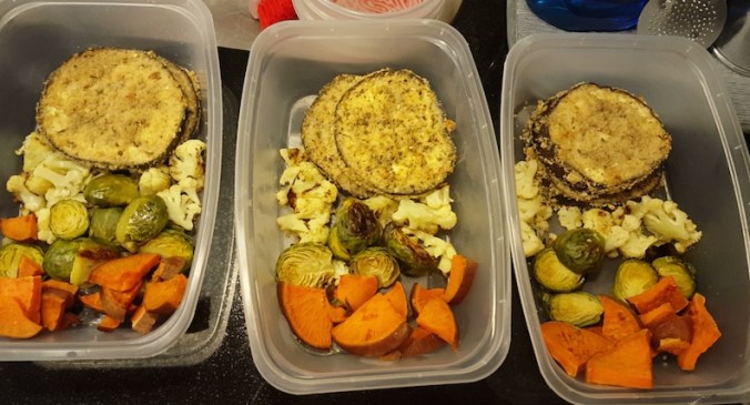 roasting some veggies for lunches this week