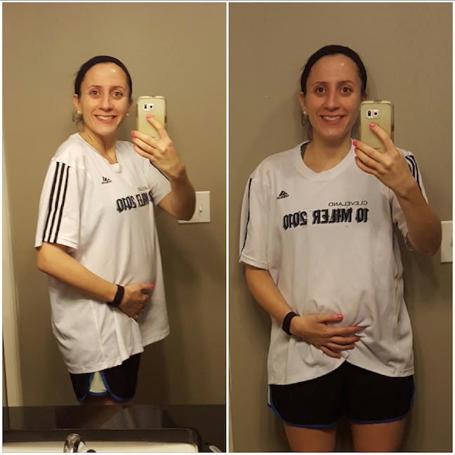 Another bump pic. In workout clothes!