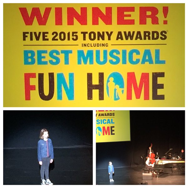 Allison, one of the child understudies from Fun Home, wowed us with her performance! (photo from Playhouse Square)