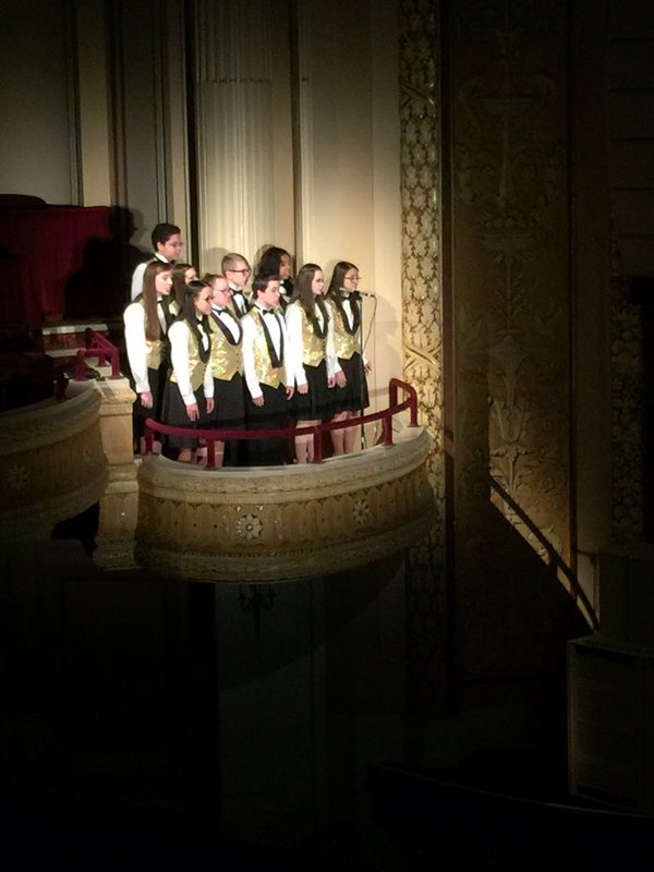 The Singing Angels got us in the mood for Into The Woods with their rendition of "Children Will Listen" (photo from Playhouse Square)