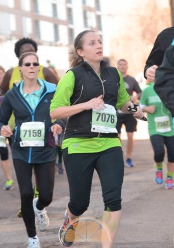 ok this picture was from LAST week but it's me at the Malachi run and another outside run!