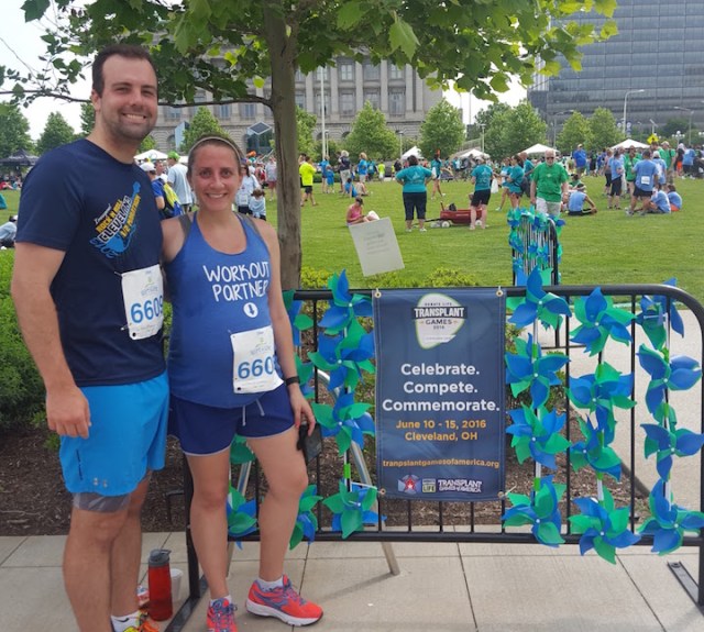 a sweaty post-race pic