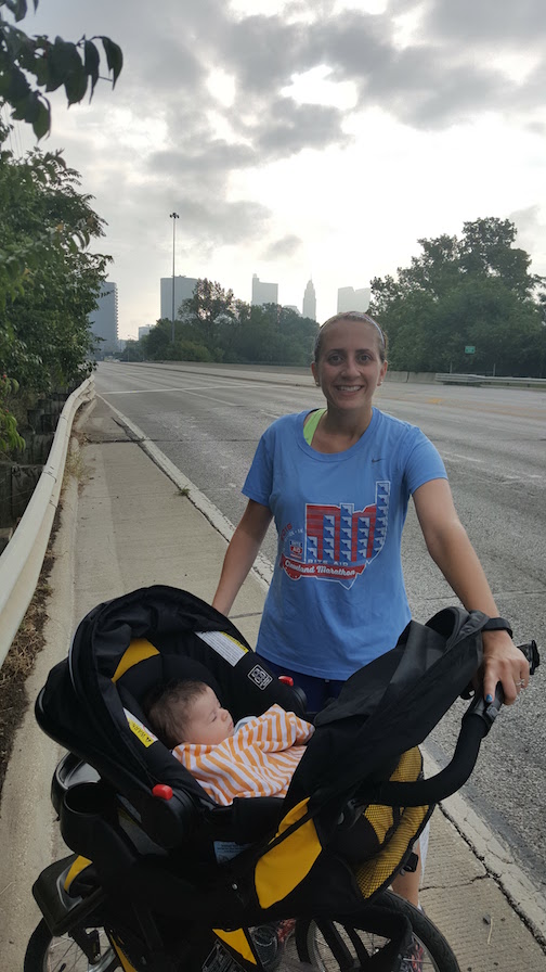 representing CLE on a stroller run in Columbus!