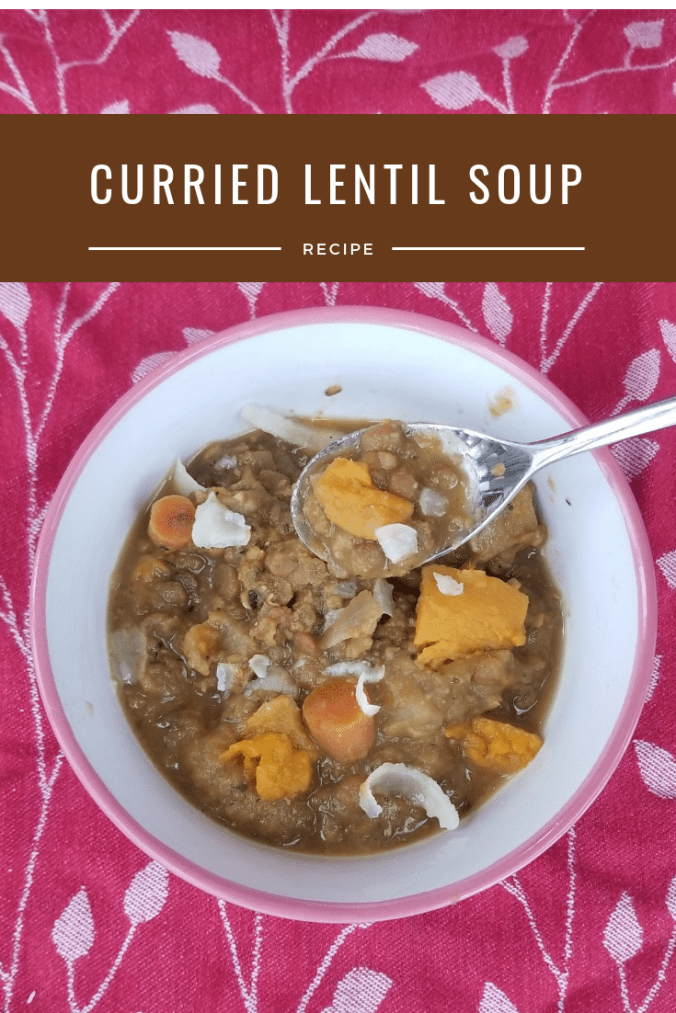 Curried Lentil Soup with Gardein Meatless Ground - vegetarian