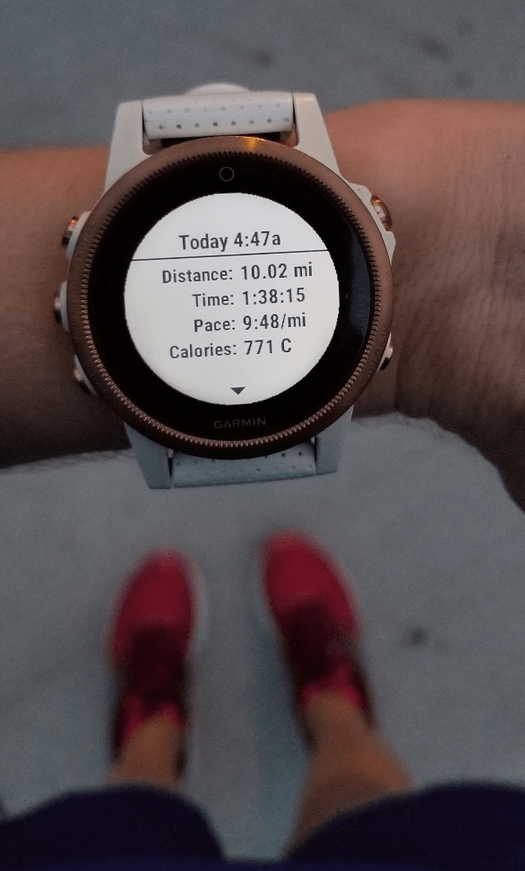 10 mile run EARLY in the morning