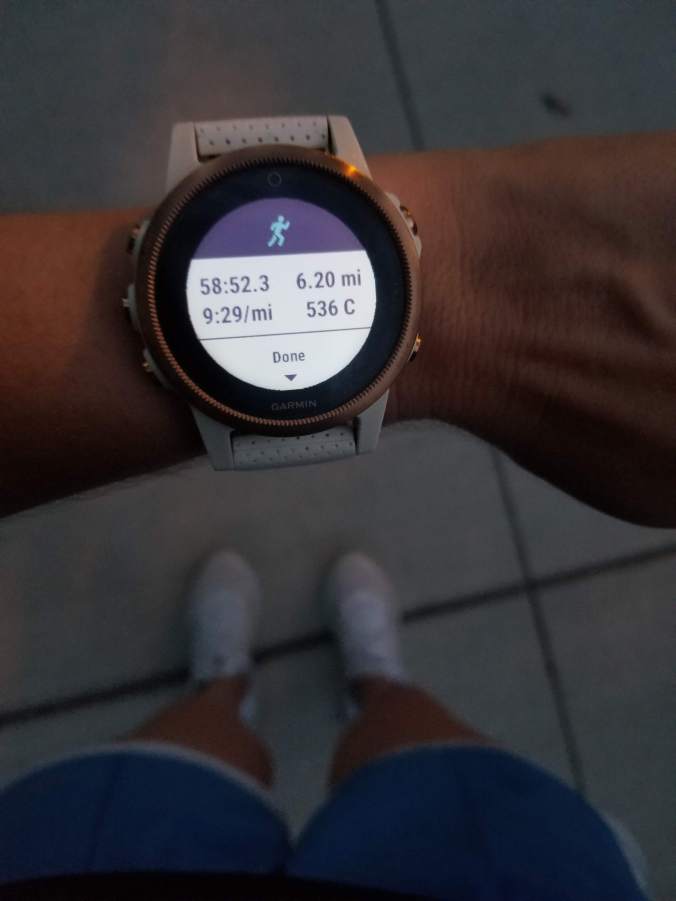 Garmin Fenix 5s running 10k