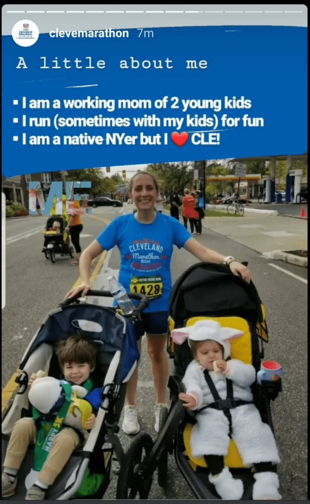 cleveland marathon instagram stories