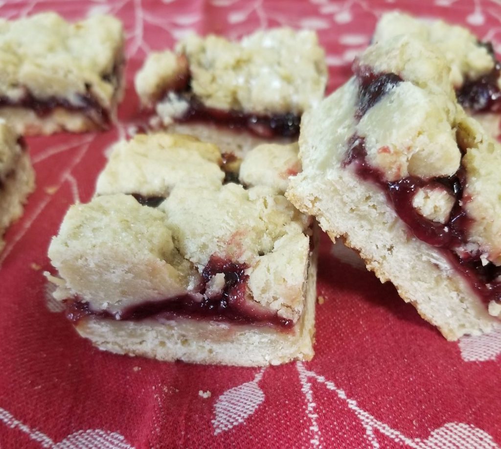 raspberry almond bars