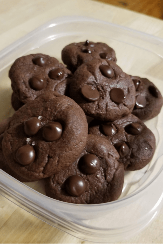 Bite-Size Sea Salt Chocolate Fudge Cookies