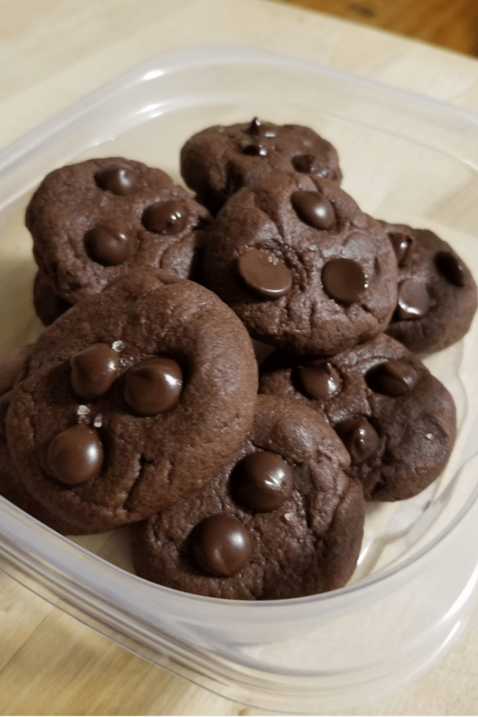 Bite-Size Sea Salt Chocolate Fudge Cookies