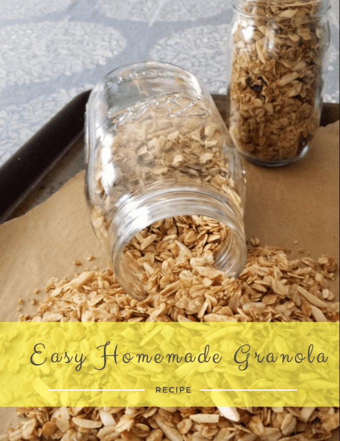 easy homemade granola - easy to make and made with maple syrup! - i crashed the web